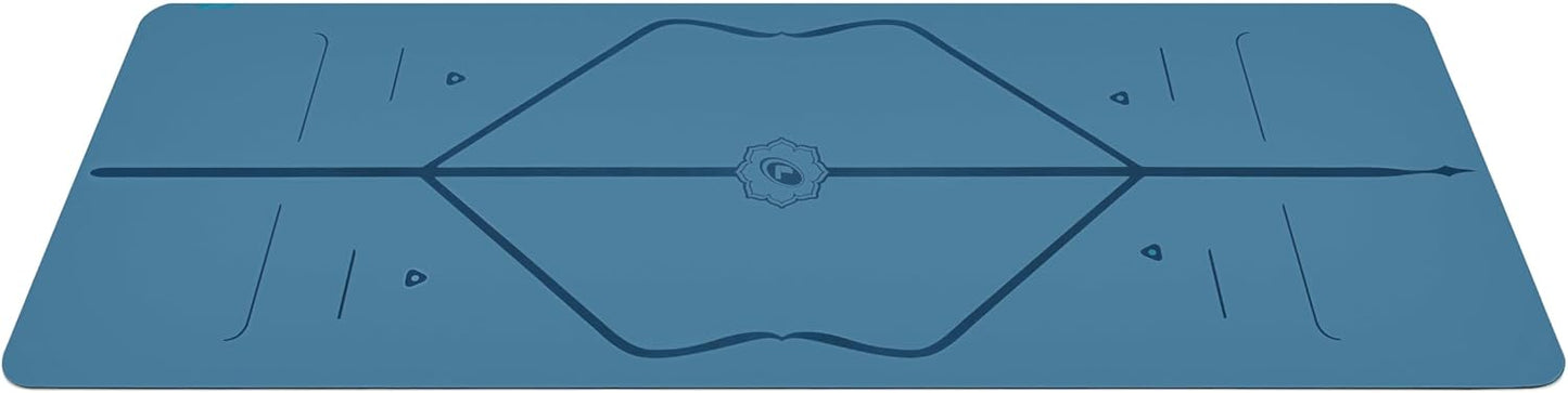 Liforme Travel Yoga mat – Patented Alignment System, Warrior-Like Grip, Non-Slip, Eco-Friendly, Ultra-Lightweight and Sweat Resistant, Made with Natural Rubber