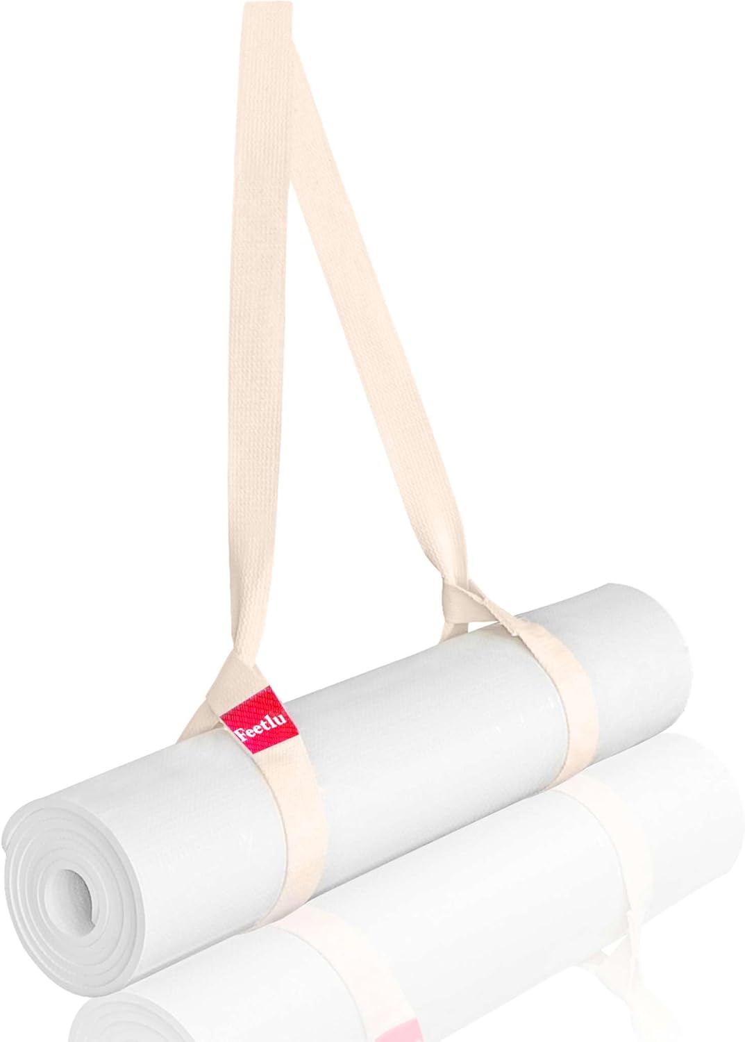 Yoga Mat Straps 2 in 1 - Cotton - Adjustable anti-slip straps for yoga, pilates, stretching, for carrying mats
