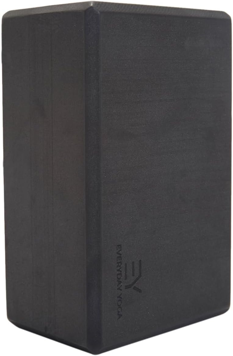 Everyday Yoga Premium Foam Block - Non-Slip High-Density Yoga Block for Balance, Stability & Stretching, EVA Foam Support, Multi Colors (Single Block)