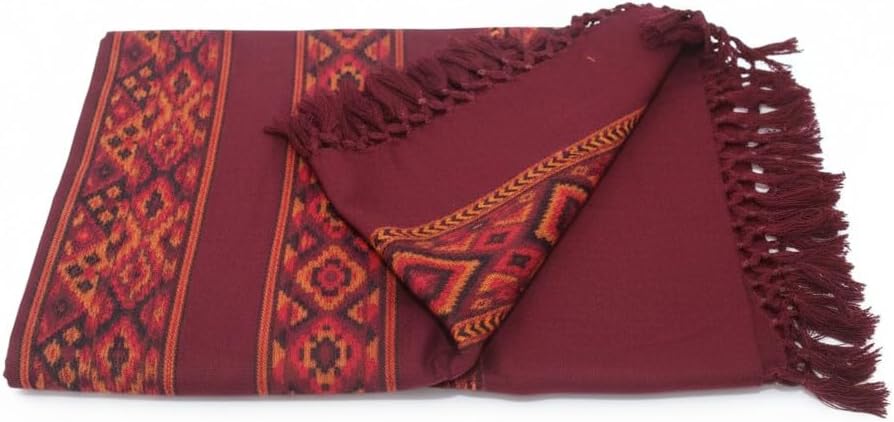 Handloom Wool Meditation Shawl, Oversized Wrap Throw, Gift for Men and Women