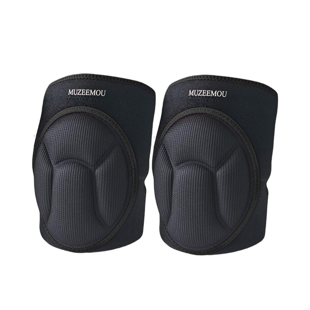 Knee Pads for Gardening,Flooring - Thick EVA Foam Cushion, Non-Slip Silicone & Adjustable Straps (S/M/L), Breathable Unisex Garden Kneeling Pad with Extended Comfort