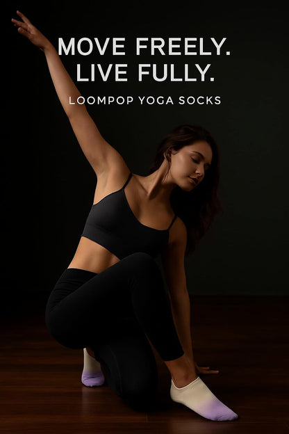 Pilates Grip Socks for Women – Non-Slip Grippy Yoga & Barre Socks, Cushioned Cozy Socks for Studio, Home & Gifts