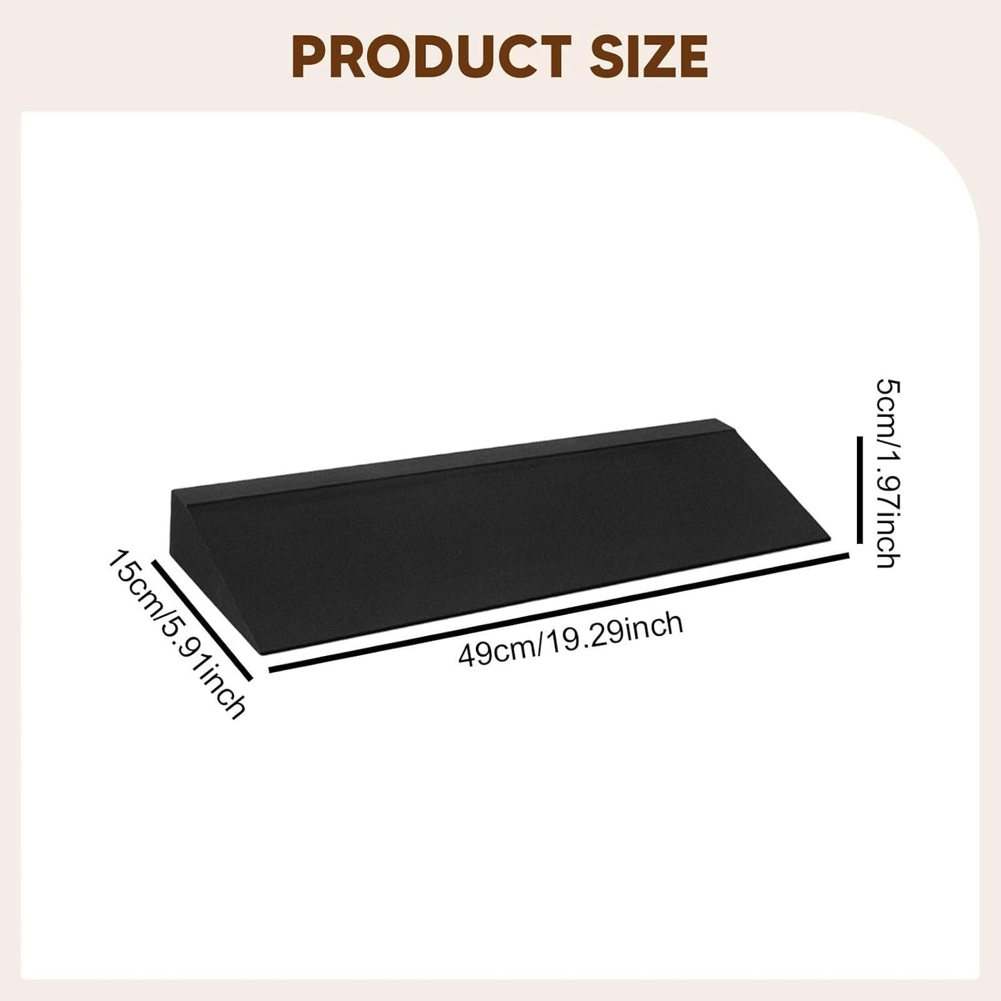 Yiju Squat Wedge Block, Yoga Foam Wedge Blocks, Calf Stretcher Wide Riser Block Calf Stretch Board Foot Incline Board for Home Gym Workout Pilate Balance Practice
