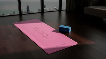 Natural Rubber Mat with Bag | 4.5 mm Pilates Mat | Non Slip Yoga Mat Non Slip| Gym Mats for Home Gym Floor Mat | Home Exercise Mats for Home Workout Accessories | Fitness Mat, Workout Mats for Home Gym | Yoga Matt | Stretching Mat