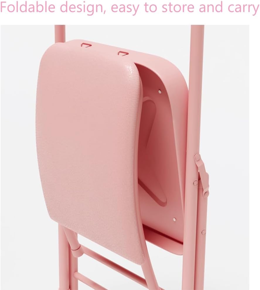 Yoga Auxiliary Chair with Lumbar Back Support,Metal Steel Frame, Backless Yoga Chair Prop,Foldable Portable Yoga Chair with PU Leather/Cotton Linen