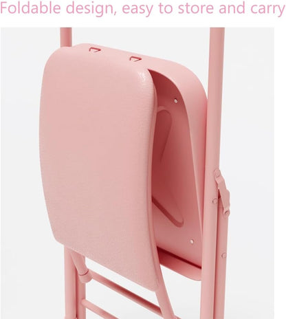 Yoga Auxiliary Chair with Lumbar Back Support,Metal Steel Frame, Backless Yoga Chair Prop,Foldable Portable Yoga Chair with PU Leather/Cotton Linen