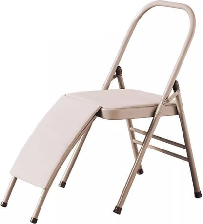 Yoga Assist Chair with Lumbar Support Professional Auxiliary Back Pain Relieving Strength Training for Home Garden(Color 5)