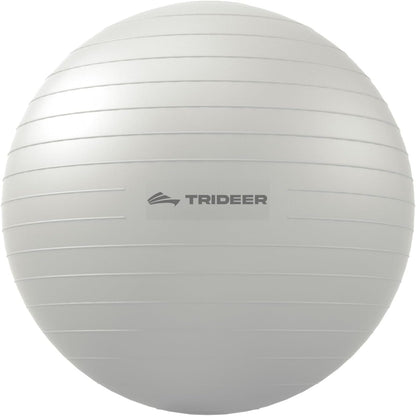 Trideer Exercise Ball for Yoga, Pilates & Fitness – Stability Ball Equipment for Home Gym & Office Chair, Core & Balance Training Accessories, Physical Therapy Equipment, Quick Pump Included, 5 Sizes