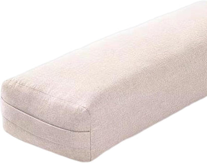Yoga Bolster Yoga Prop Machine Washable Cover Pillow Meditation Cushion High Elastic Rectangular for Support Restorative Yoga Legs Beginners