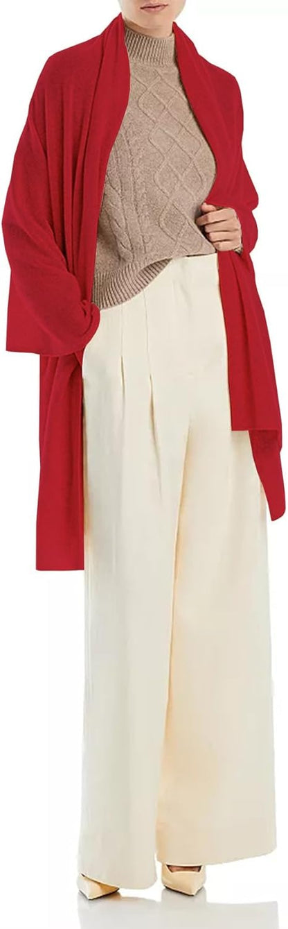 Moss Rose Women's Shawl Wrap Poncho Ruana Cape Open Front Cardigan Shawls for Spring Fall Winter