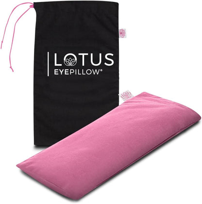 Weighted Lavender Eye Pillow for Women, NOLAVA Includes Free App Meditations, Migraine & Headache Relief, Microwave Hot or Cold Compress, Organic Cotton, French Lavender +Flax Seed, Yoga & Savasana