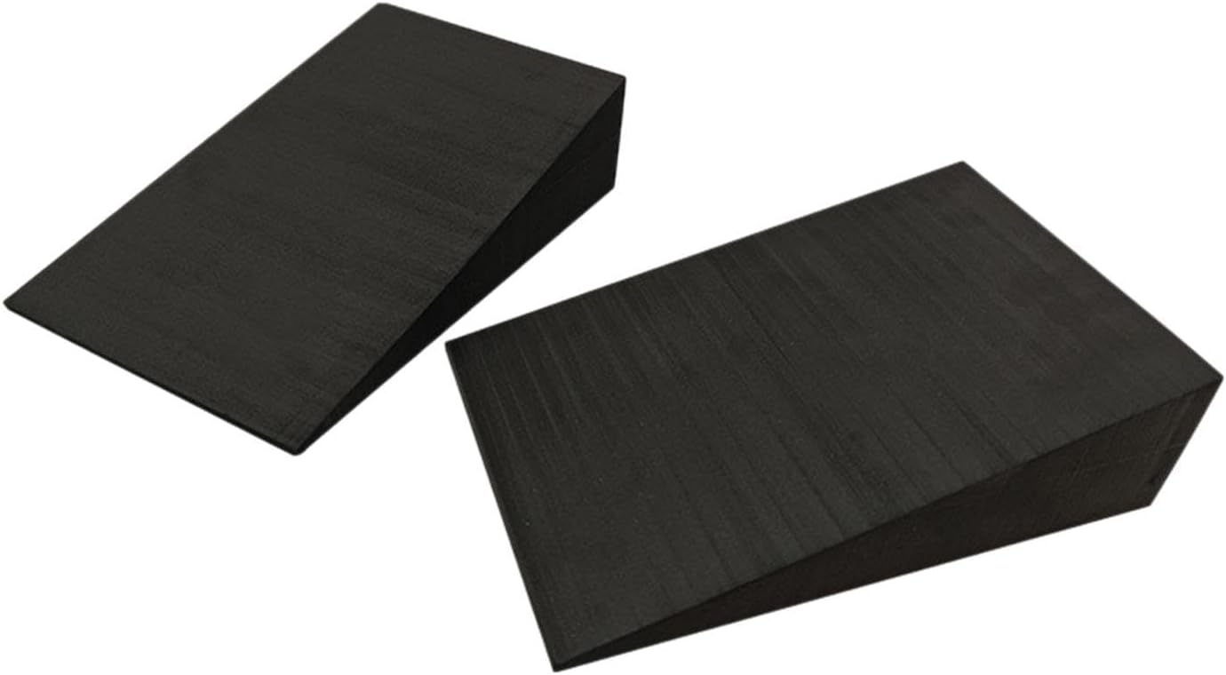 2 Pieces Squat Wedge Block Slant Board Nonslip Heel Elevated Calf Stretch Board Squat Ramp for Strength Yoga Wrist Support