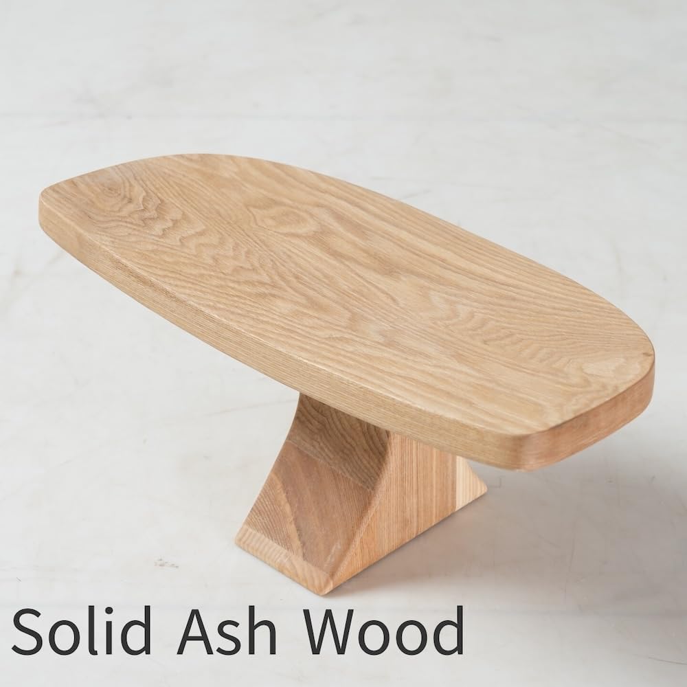 Seiza stool，Kneeling stool for meditation，Single Pedestal Meditation Stool for Ankle Space, Solid Ash Wood Ergonomic Seiza Chair for Yoga & Zen, Posture Support Seat, No Assembly Meditation Bench
