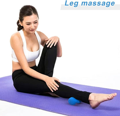 SELEWARE Peanut Massage Ball, Peanut Double Lacrosse Massage Roller Ball for Back Neck Shoulder Spine Legs Hips, Deep Tissue Peanut Roller Ball Trigger Point Muscle Massage Ball, Black