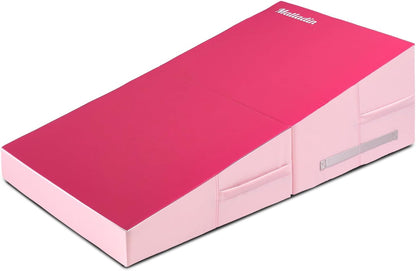 Matladin 48"x24"x14" Tumbling Mat - Folding Gymnastics Cheese Wedge Mat for Kids, Girls Home Training