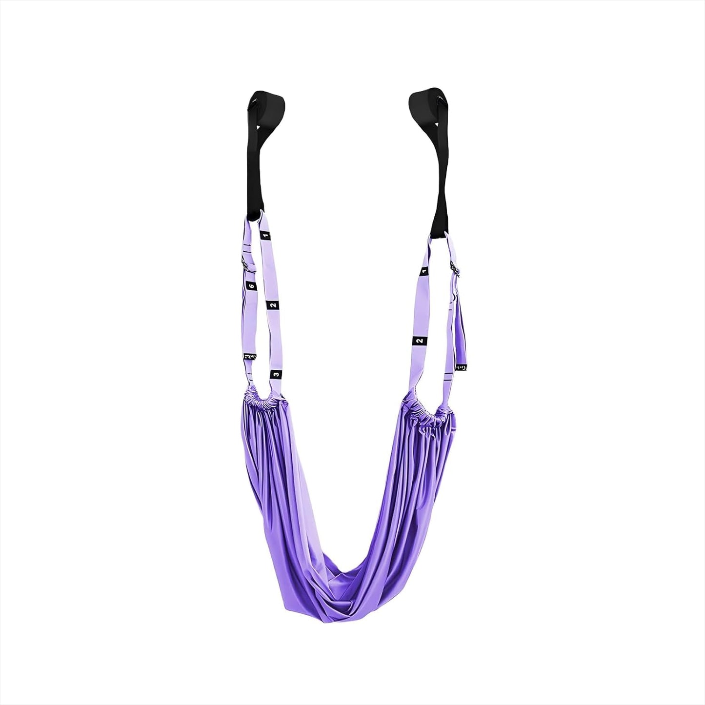 Aerial Yoga Stretching Strap - Adjustable Yoga Straps for Stretching, Flexibility & Inversion Training | Portable with Pouch for Pilates, Ballet, Gymnastics