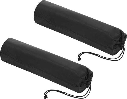 PATIKIL 18 Inch Ultra Mini Chair Replacement Bag, 2 Pack Nylon Foldable Tripod Carry Bag Storage Bag with Shoulder Strap for Outdoor Travel, Black