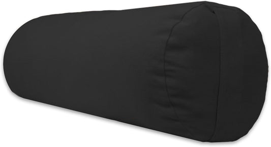 YogaAccessories Supportive Round Cotton Yoga Bolster