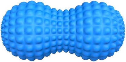 SELEWARE Peanut Massage Ball, Peanut Double Lacrosse Massage Roller Ball for Back Neck Shoulder Spine Legs Hips, Deep Tissue Peanut Roller Ball Trigger Point Muscle Massage Ball, Black