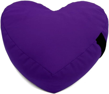 Bean Products Zafu Meditation Pillows for Sitting on Floor, Yoga Cushion, Cotton/Buckwheat Fill Yoga Pillow, Zafu Meditation Cushion, Zen Kneeling Prayer Pad- Made in USA - 14" Round - Saffron