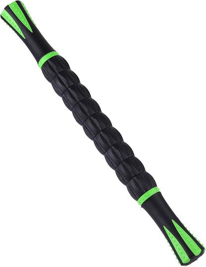 Massage Roller Stick,Muscle Roller Stick for Athletes, Liposuction Massage Roller for Lymphatic Drainage, for Relief Muscle Soreness, Trigger Points, Help Runner Legs, Back Recovery (Red & Black)