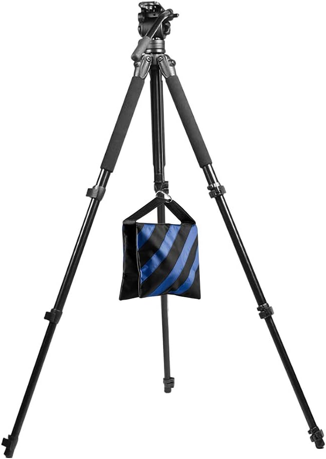 Sand Bag Photography Studio Video Heavy Duty Sandbag Saddlebag for Photo Studio Light Stand Boom Arm Camera Tripod with Carabiner,3 Pack (Yellow)