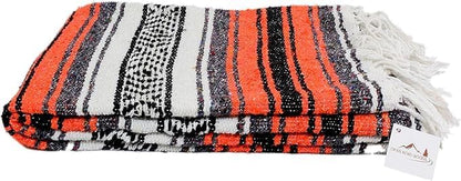 Open Road Goods Bulk Falsa Blankets - Handwoven Authentic Mexican Falsa - Great for Weddings, Yoga, Beach, Picnics, or Mexican Throw! (Tan, 7 Pack)