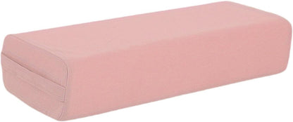 Vaveren Yoga Bolster Pillow Meditation Pillow,Breathable,Professional,Rectangular,with Carry Handle for Relaxation Restorative Yoga, Light Pink