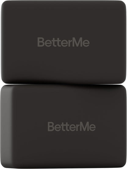 BetterMe Yoga Blocks Set of 2 – High Density Foam Yoga Blocks for Stretching, Pilates & Workouts – Lightweight Non-Slip Exercise Blocks for Flexibility & Balance