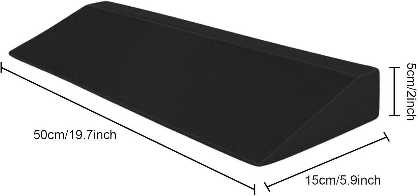 Yoga Foam Wedge Blocks, 19.7 Inch EVA Incline Stretch Wedge, Yoga Wedge for Wrist and Lower Back Support, Balance, Squat Block, Wrist Support, Pilates