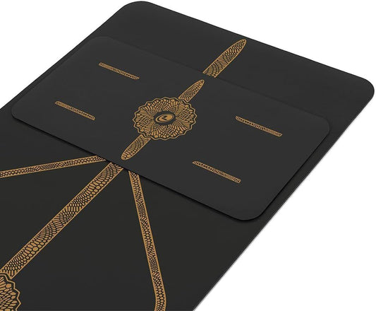 Liforme Yoga Pad - Patented Alignment System, Warrior-like Grip, Non-slip, Eco-friendly, 4.2mm Thick Pad for Knee, Elbow and Hand Support