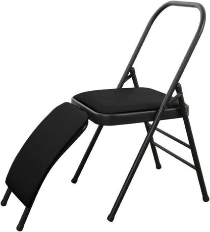 Foldable and Portable Yoga Assist Chair with Removable Lumbar Support for Back Pain Relieving Strength Training(Color 2)