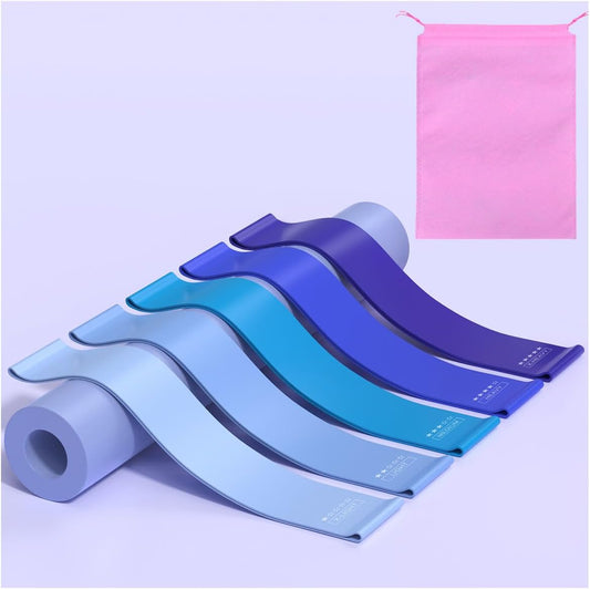 Resistance Bands for Working Out, Elastic Exercice Loop Bands for Physical Therapy, Yoga Starter Set of Stretch Bands for Booty Legs, Pilates Flexbands