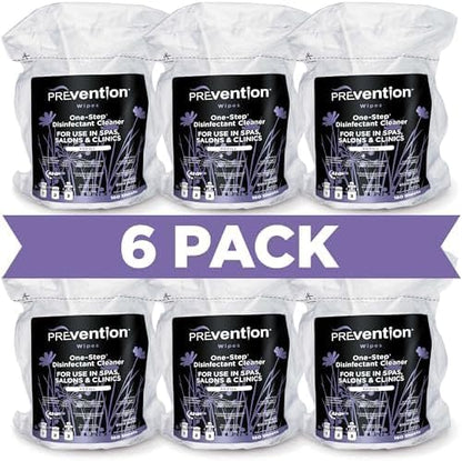 Prevention All Purpose Disinfectant Wipes – Canister of Cleaning Wipes for Salons, Spas, Wellness Centers and Yoga Studios – Hospital Grade Surface Sanitizing – 160 Count