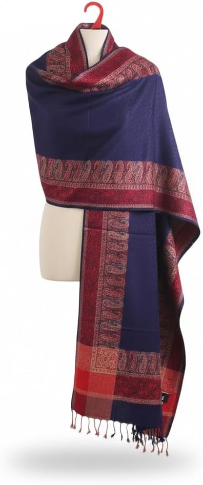 Handloom Wool Meditation Shawl, Oversized Wrap Throw, Gift for Men and Women