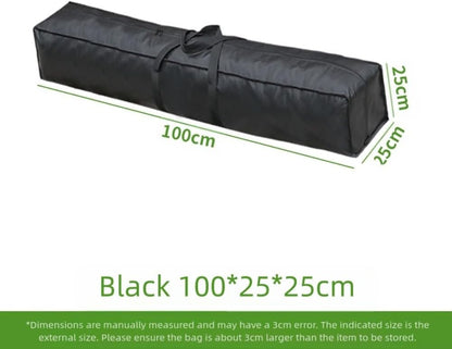 Yoga Storage Bag for Mats, Floor Covers, Photography Lights and Tripods with Foldable Function for Outdoor Convenience (Black, 60 x 15 x 15 cm)