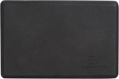 Everyday Yoga Premium Foam Block - Non-Slip High-Density Yoga Block for Balance, Stability & Stretching, EVA Foam Support, Multi Colors (Single Block)