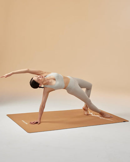 YOTTOY Yoga Mat,Non-Slip Hot Yoga Mat with Anti-Tear Design and Friendly Natural Rubber Mat with Strap and Bag