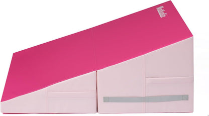 Matladin Incline Gymnastics Wedge Mat, Folding Gymnastics Mat for Kids Girls Home Training Exercise
