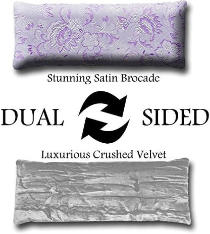 Handmade Luxe Serenity Eye Pillow - All-Natural Flaxseed - Unscented or Lavender Scented – Weighted Eye Mask for Yoga, Meditation, Hot & Cold Therapy