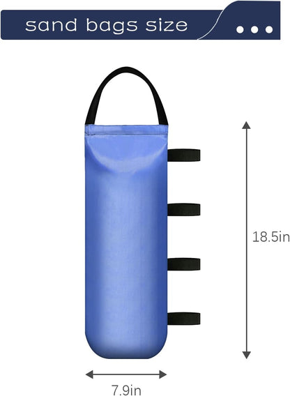IALNAI 112 LBS Canopy Weights Sand Bags for Canopy Outdoor Advertising Tent Sunshade Fixed Windproof Pop up Tent（No Sand） 4-Pack Package May Vary