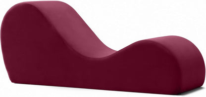 Avana Sleek Chaise Lounge for Yoga - Made in The USA - Great for Stretching, Relaxation, Exercise & More, 60D x 18W x 26H Inch, Light Grey