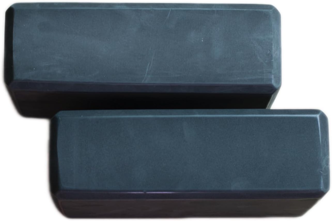 Yoga Block High Density EVA Foam Blocks 2 Packs 9"x6"x3" Each, Supportive, Lightweight with Beveled Edges for Yoga, Pilates, and Meditation