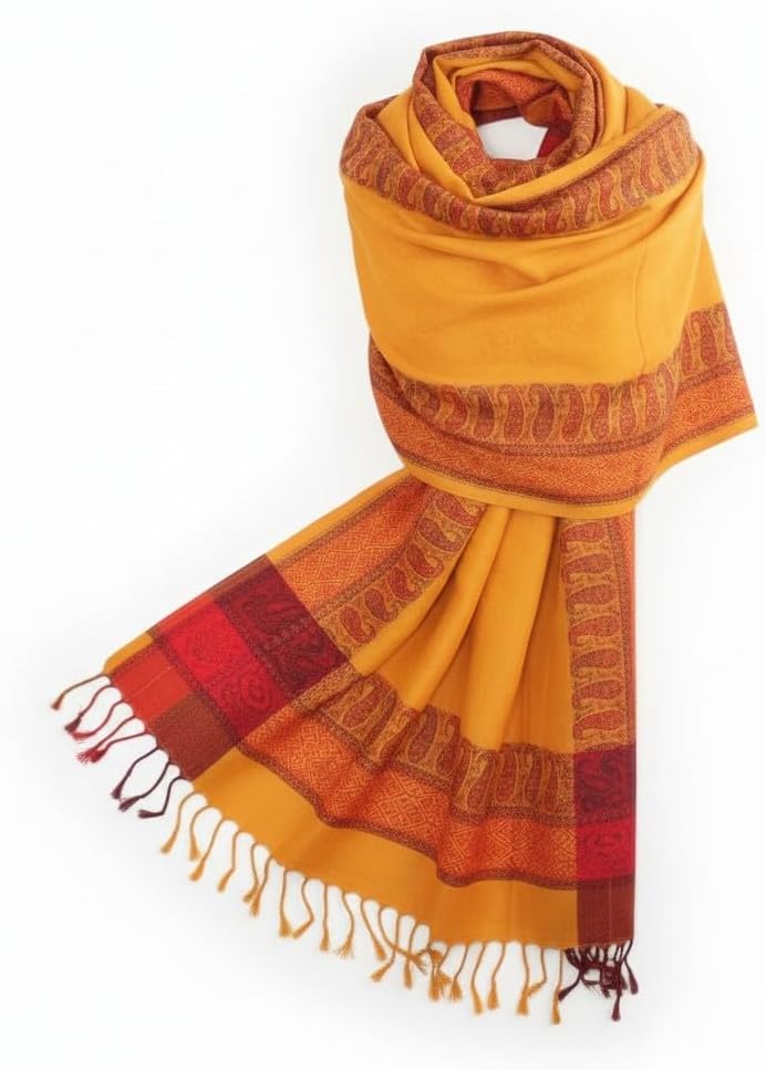 Handloom Wool Meditation Shawl, Oversized Wrap Throw, Gift for Men and Women