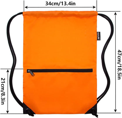 HOLYLUCK Drawstring Backpack Bag Sport Gym Sackpack - Colors B