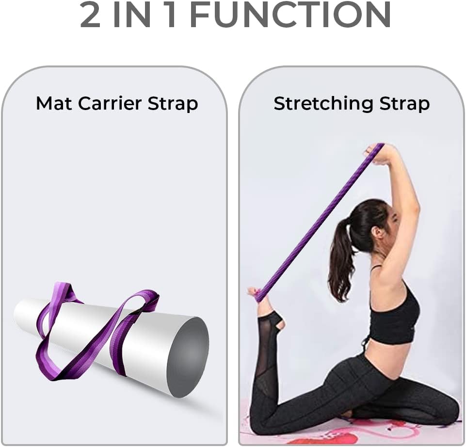 Yoga Mat Carrier Strap | Adjustable Mat Holder Sling for Carrying Mats | Thick & Comfy Texture | Yoga Mat Strap