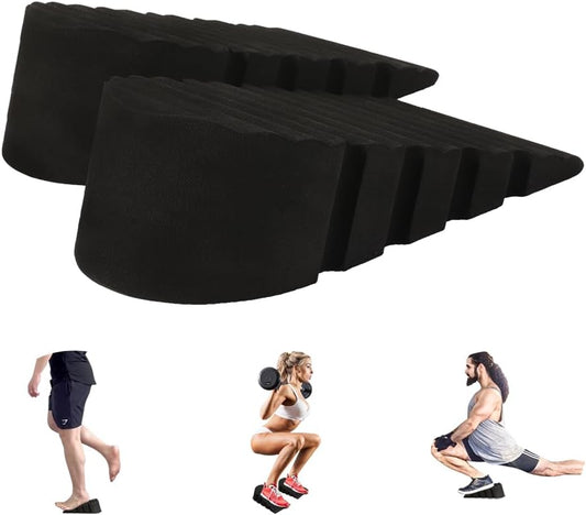 Squat Wedge Block for Heel Elevated Squat, Weightlifting Incline Slant Board Wedge for Squat Exercise Improve Mobility, Balance and Strength Performance