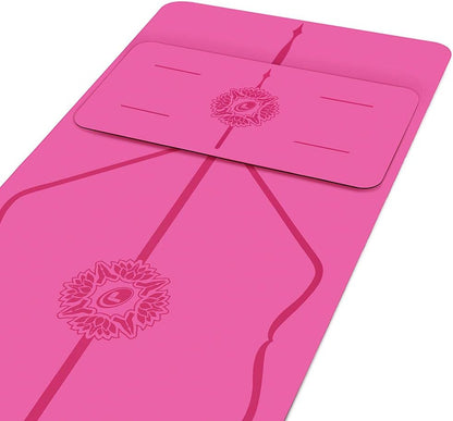 Liforme Yoga Pad - Patented Alignment System, Warrior-like Grip, Non-slip, Eco-friendly, 4.2mm Thick Pad for Knee, Elbow and Hand Support