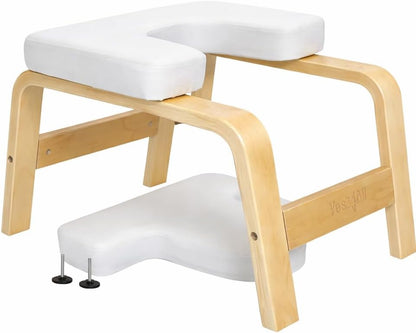 Yes4All Wooden Stool with PU Foam Pad