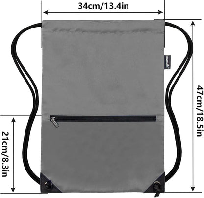 HOLYLUCK Drawstring Backpack Bag Sport Gym Sackpack - Colors B